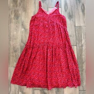 Joie Women’s 100% Cotton Sleeveless Tiered Orange Maxi Dress Size XL